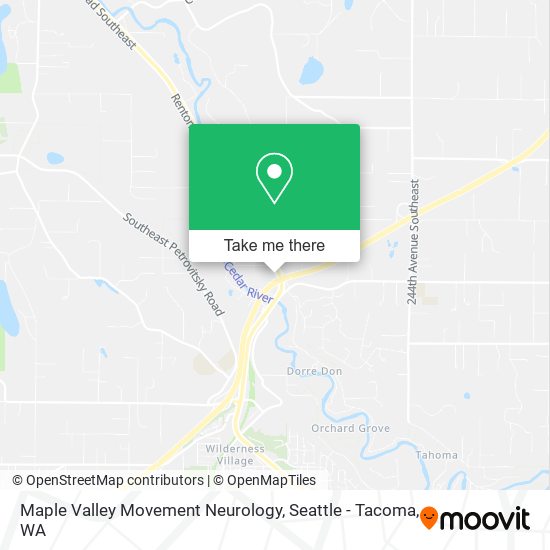 Maple Valley Movement Neurology map