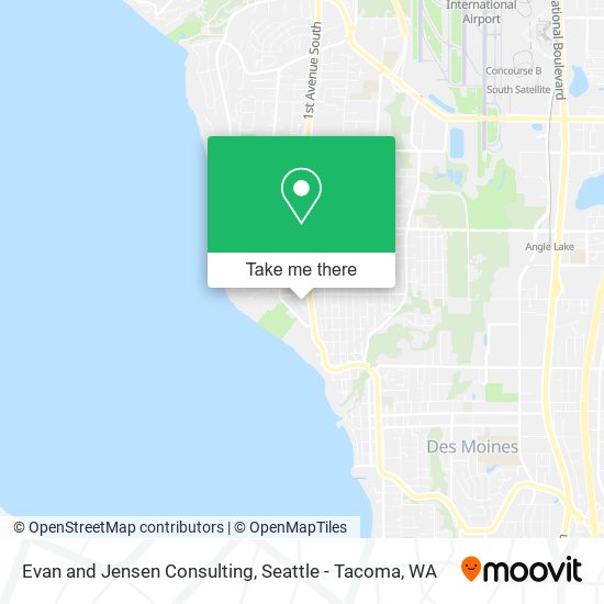 Evan and Jensen Consulting map