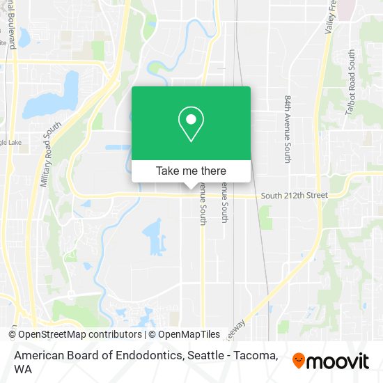 Mapa de American Board of Endodontics