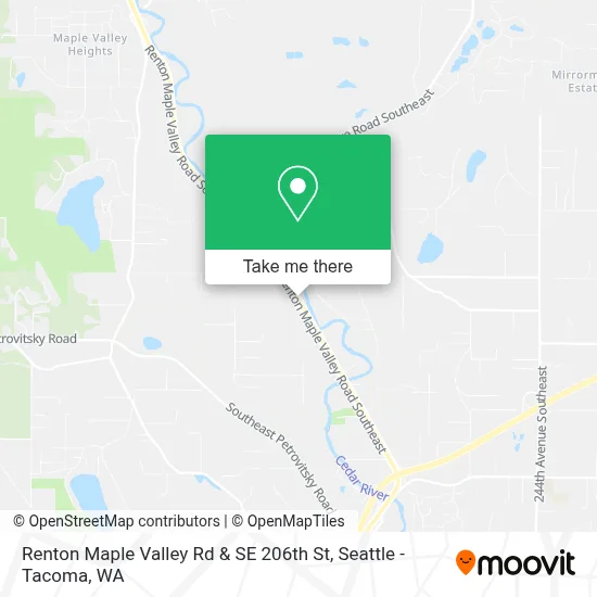 Renton Maple Valley Rd & SE 206th St map