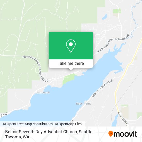 Belfair Seventh Day Adventist Church map