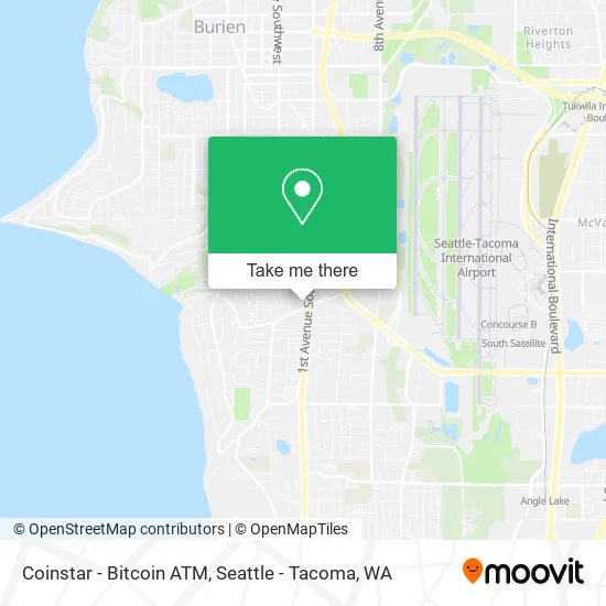 Mapa de Coinstar - Bitcoin ATM