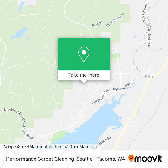 Performance Carpet Cleaning map