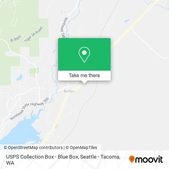 USPS Collection Box - Blue Box map