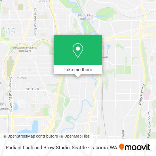 Mapa de Radiant Lash and Brow Studio