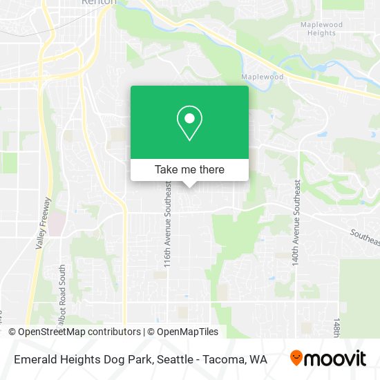 Emerald Heights Dog Park map