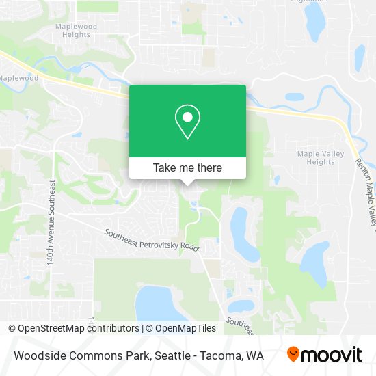 Woodside Commons Park map