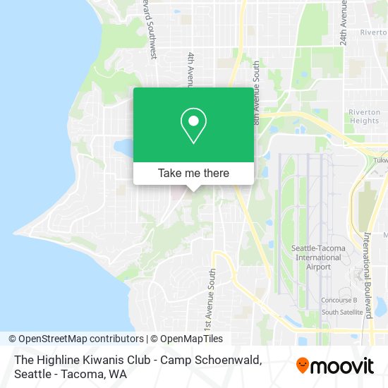 The Highline Kiwanis Club - Camp Schoenwald map