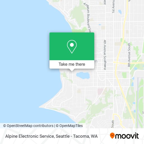 Alpine Electronic Service map