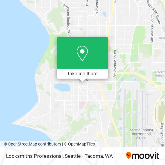 Mapa de Locksmiths Professional