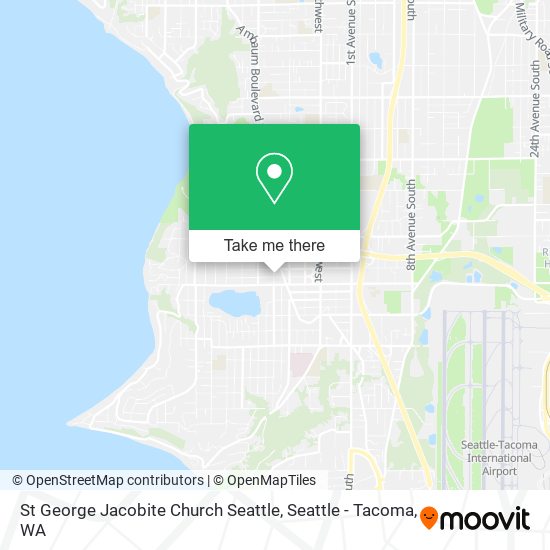 St George Jacobite Church Seattle map