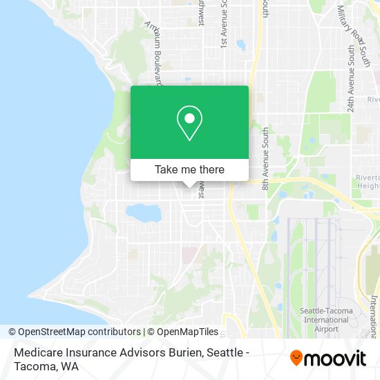 Medicare Insurance Advisors Burien map