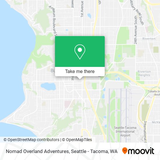 Mapa de Nomad Overland Adventures