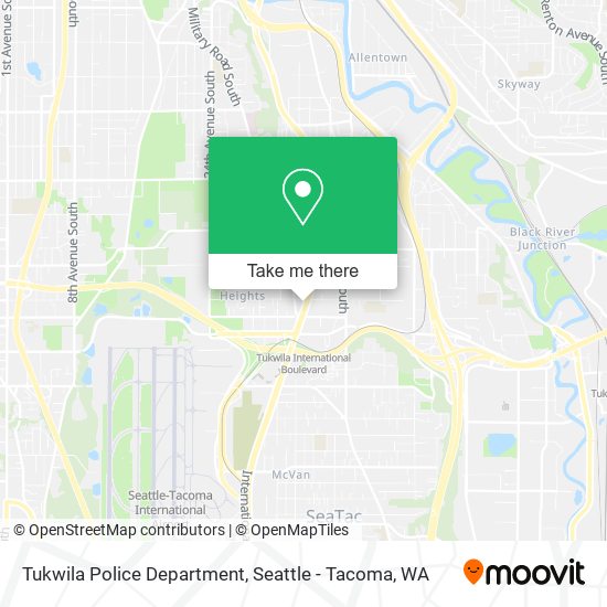 Mapa de Tukwila Police Department