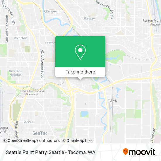 Seattle Paint Party map