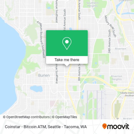 Mapa de Coinstar - Bitcoin ATM