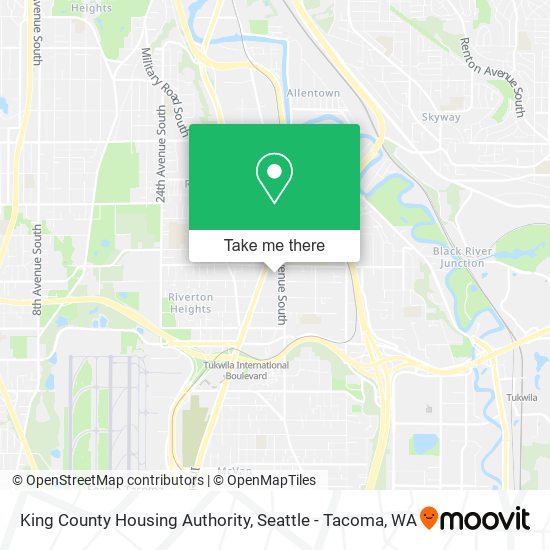 King County Housing Authority map