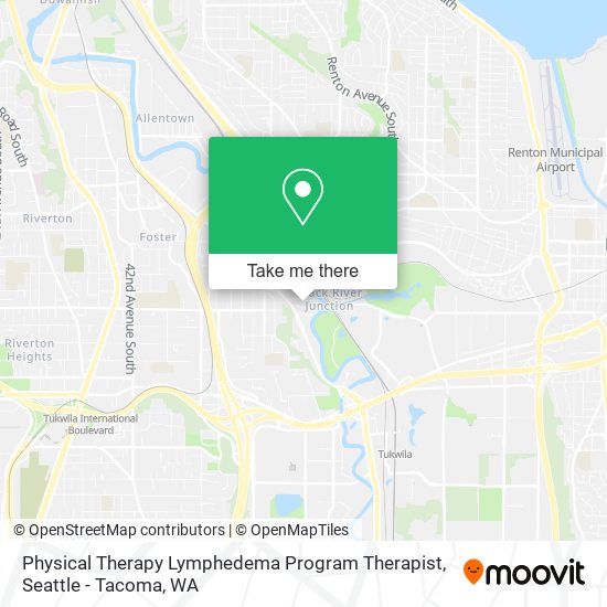 Physical Therapy Lymphedema Program Therapist map