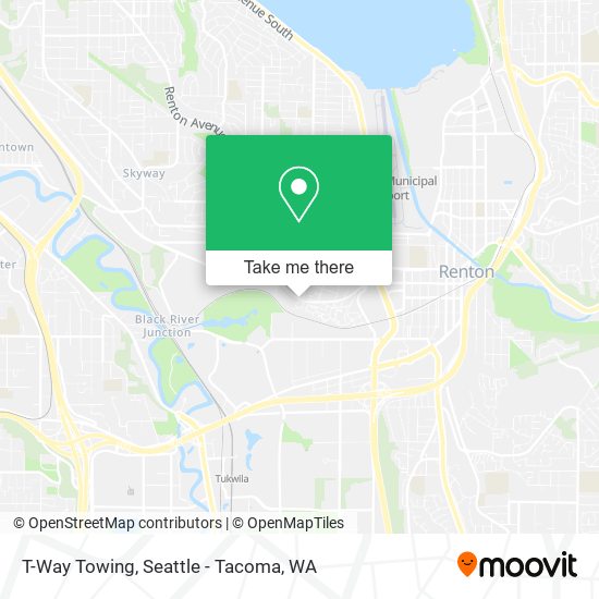 T-Way Towing map