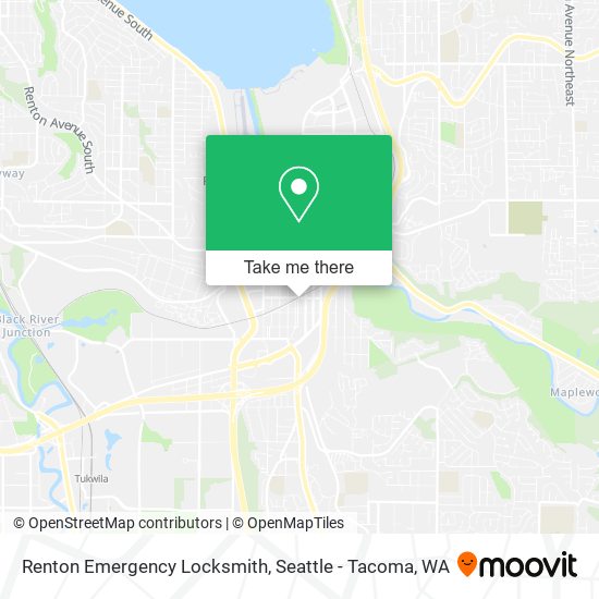 Renton Emergency Locksmith map