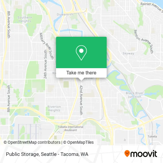 Mapa de Public Storage