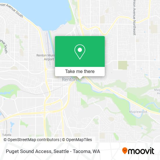 Puget Sound Access map