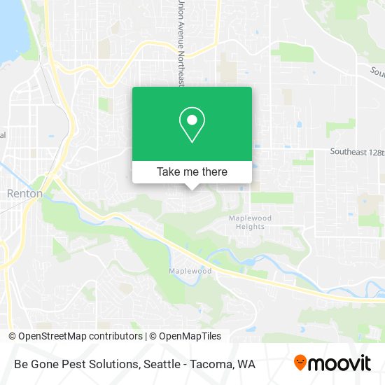 Mapa de Be Gone Pest Solutions