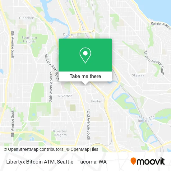 Mapa de Libertyx Bitcoin ATM