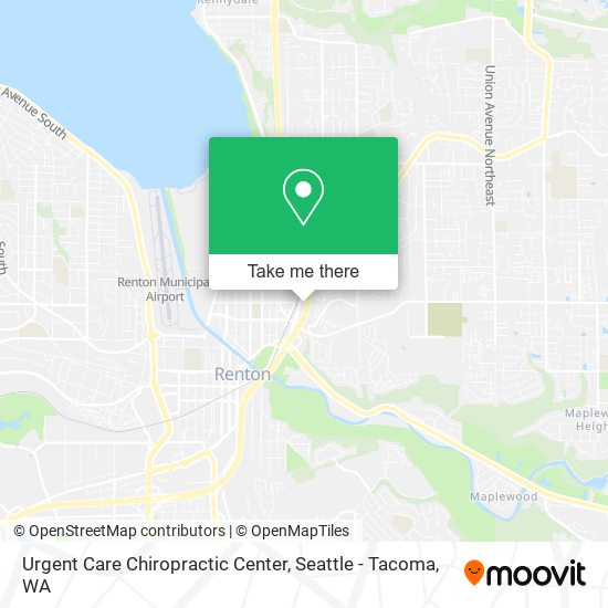 Urgent Care Chiropractic Center map