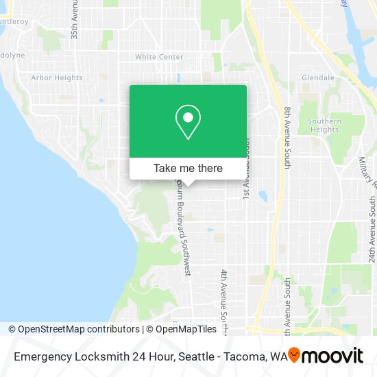 Mapa de Emergency Locksmith 24 Hour