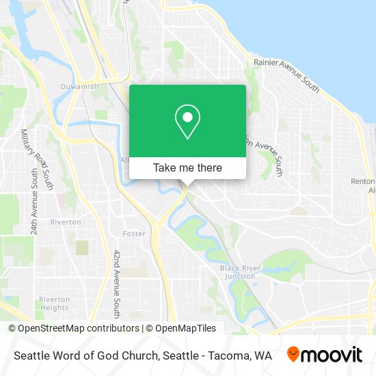 Seattle Word of God Church map