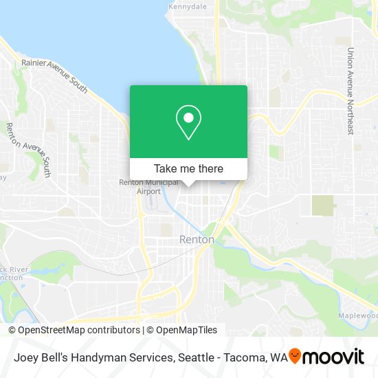 Joey Bell's Handyman Services map