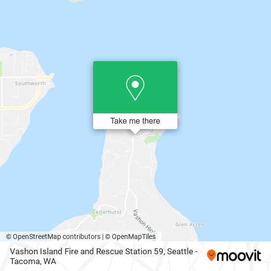 Mapa de Vashon Island Fire and Rescue Station 59