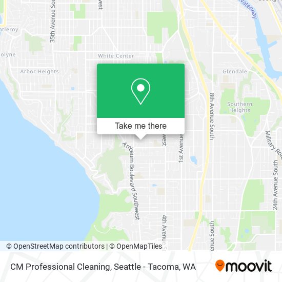 CM Professional Cleaning map