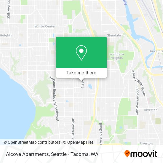 Alcove Apartments map