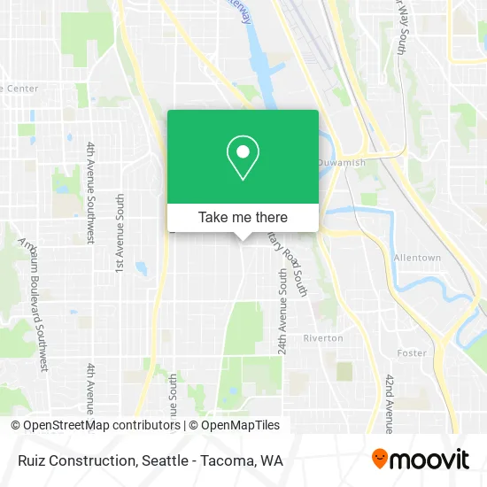 Ruiz Construction map