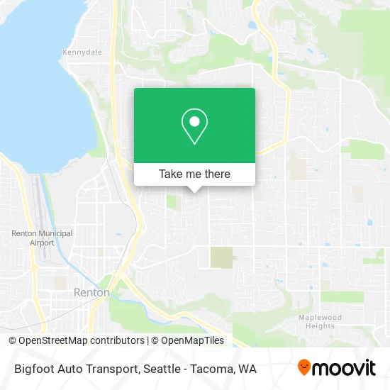 Bigfoot Auto Transport map
