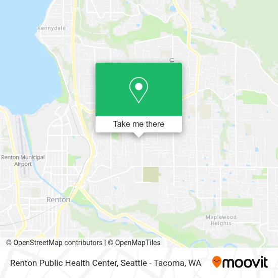 Renton Public Health Center map