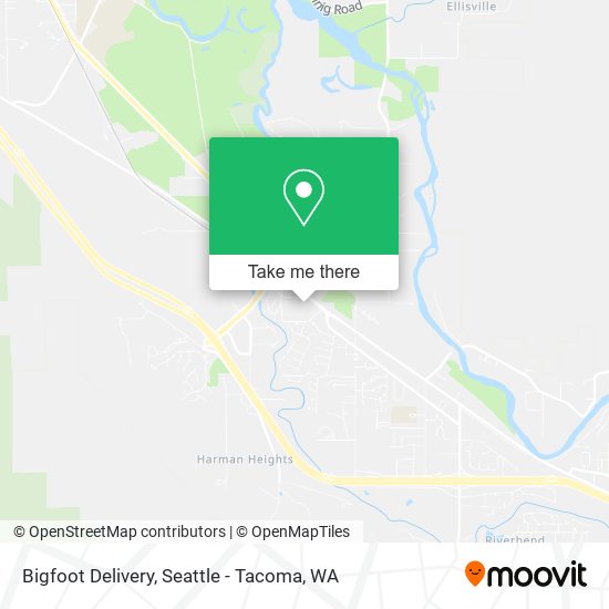 Bigfoot Delivery map