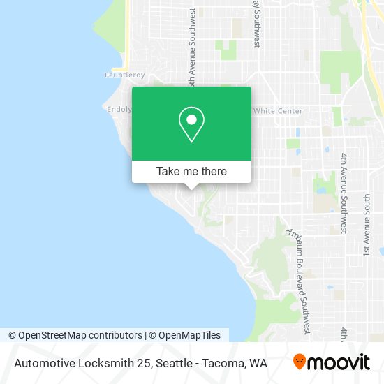 Mapa de Automotive Locksmith 25