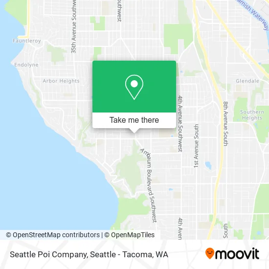 Seattle Poi Company map