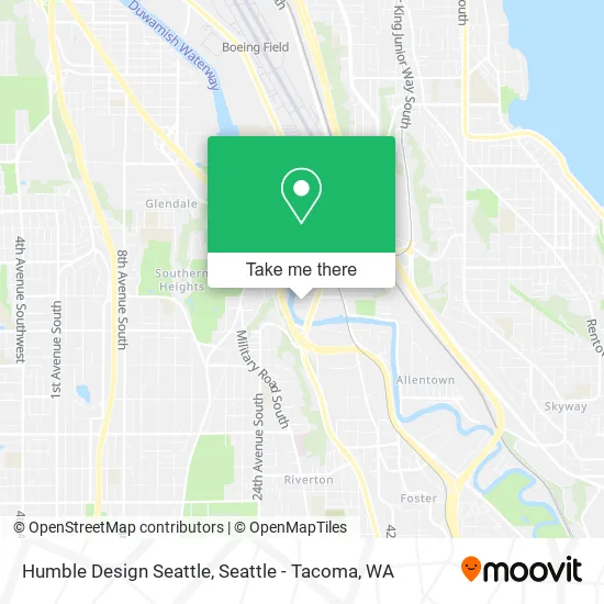 Mapa de Humble Design Seattle