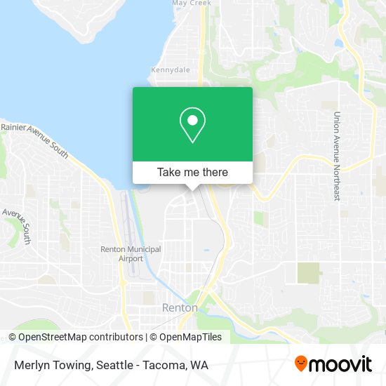 Merlyn Towing map