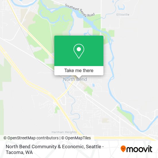 North Bend Community & Economic map