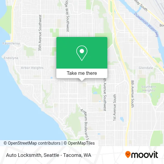 Auto Locksmith map
