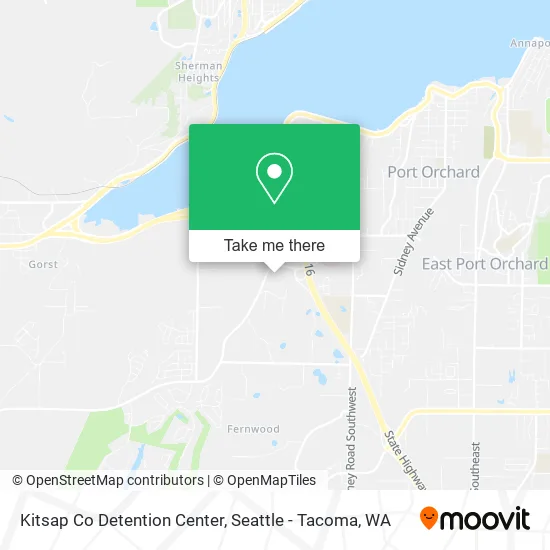 Mapa de Kitsap Co Detention Center