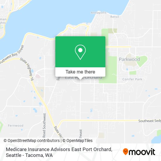 Medicare Insurance Advisors East Port Orchard map
