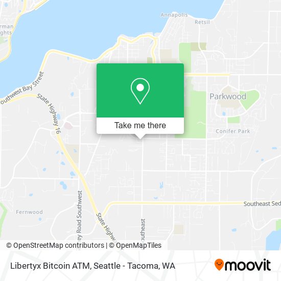 Mapa de Libertyx Bitcoin ATM