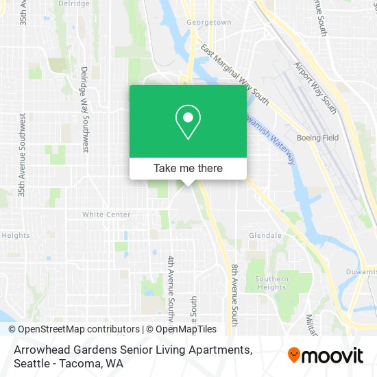 Mapa de Arrowhead Gardens Senior Living Apartments