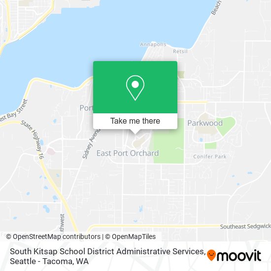South Kitsap School District Administrative Services map